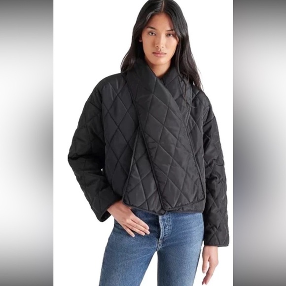 Steve Madden Jackets & Blazers - Steve Madden Women’s Diarine Scarf Quilted Puffer Jacket Size Small